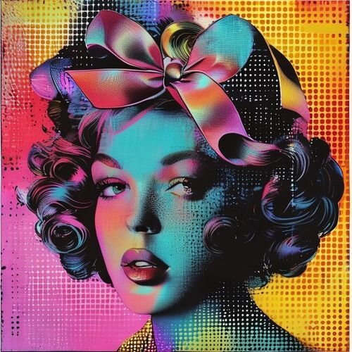 Voluminous curls with a ribbon, soft as a storybook