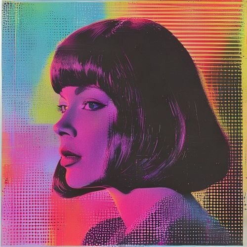 A sharp retro bob straight off an old album cover