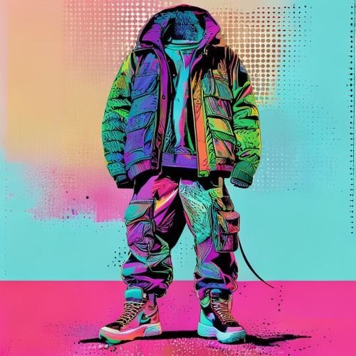 Oversized jacket, cargo layers, sneakers that cost more than the jacket