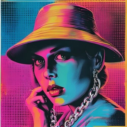 A chunky chain and a bucket hat tilted with intent