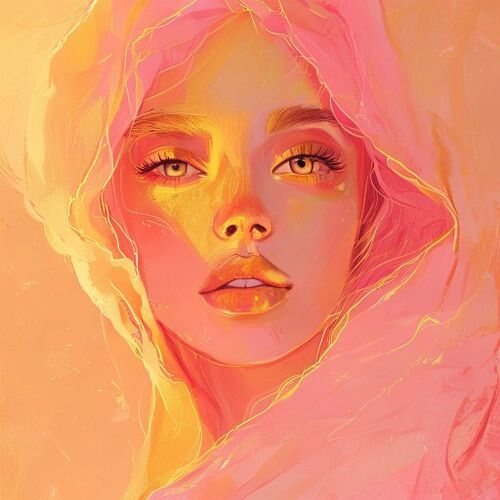 Golden yellow, warm as a late afternoon