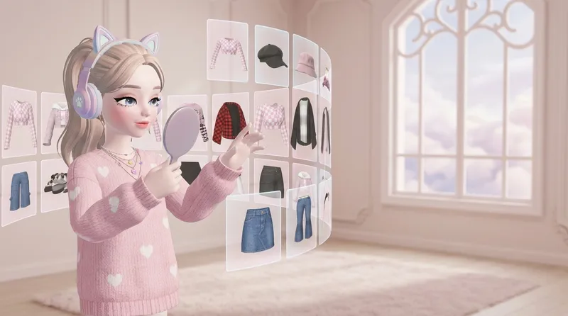 Round one is hair. The stylist opens the menu — what are you pointing at?